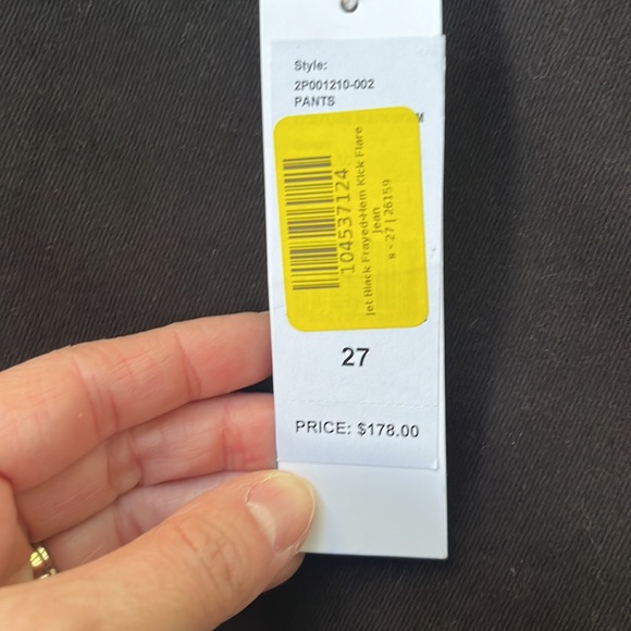 NEW! NWT Vineyard Vines High Rise Kick Flare Black Pants, 27 - Picture 5 of 5